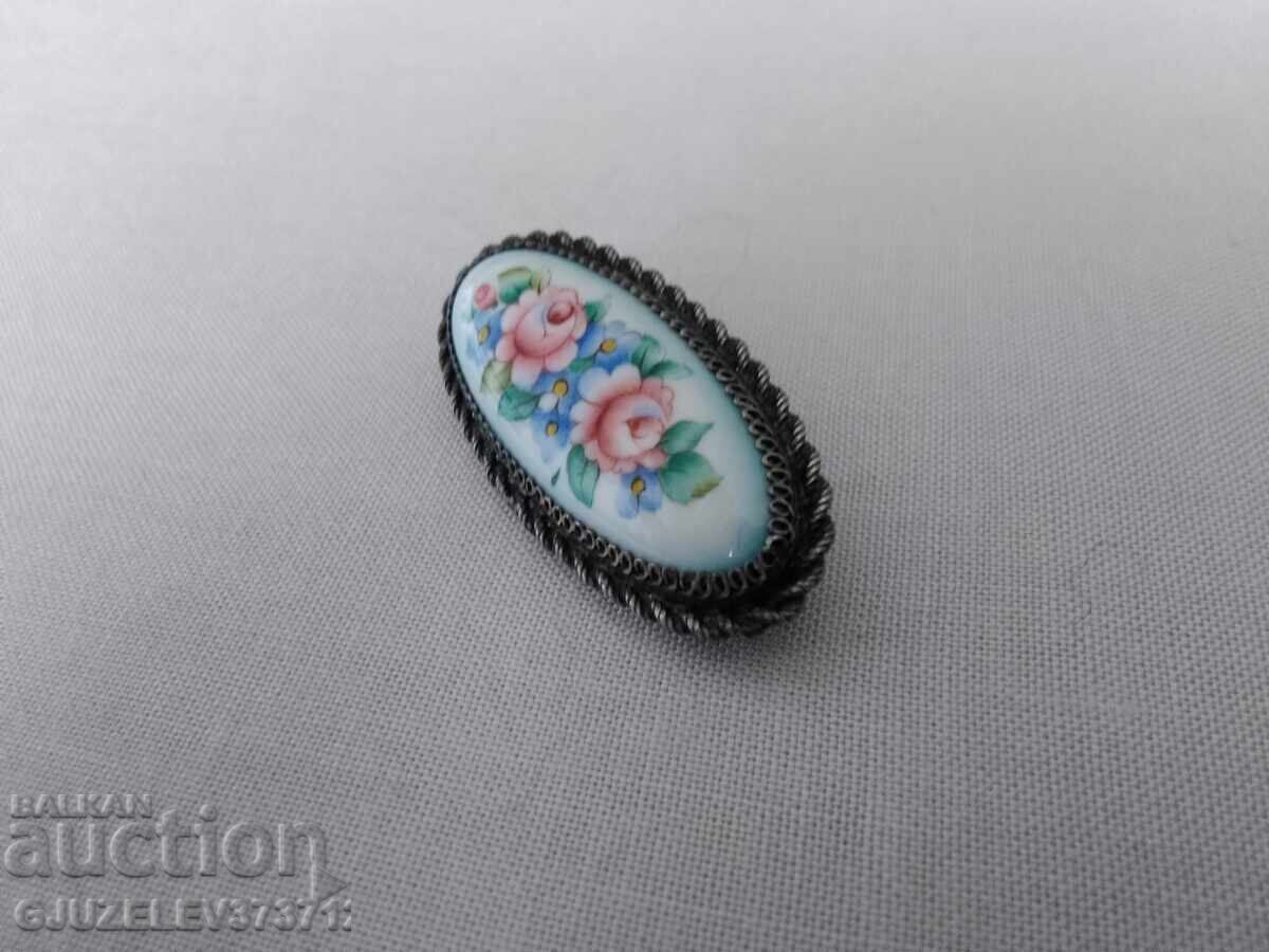 Wonderful antique collectible Russian porcelain brooch with price 69.00 BGN | € 35.28