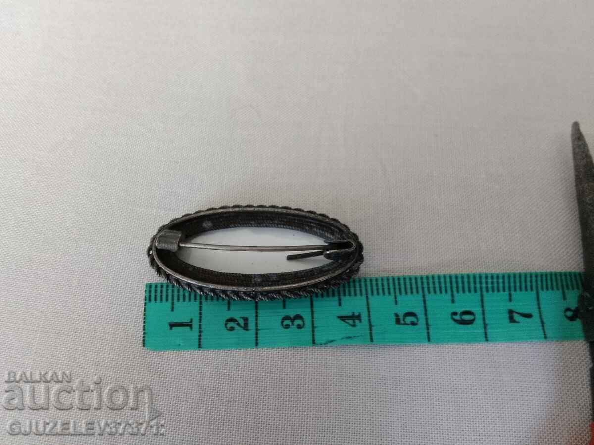 Auction  Wonderful antique collectible Russian porcelain brooch