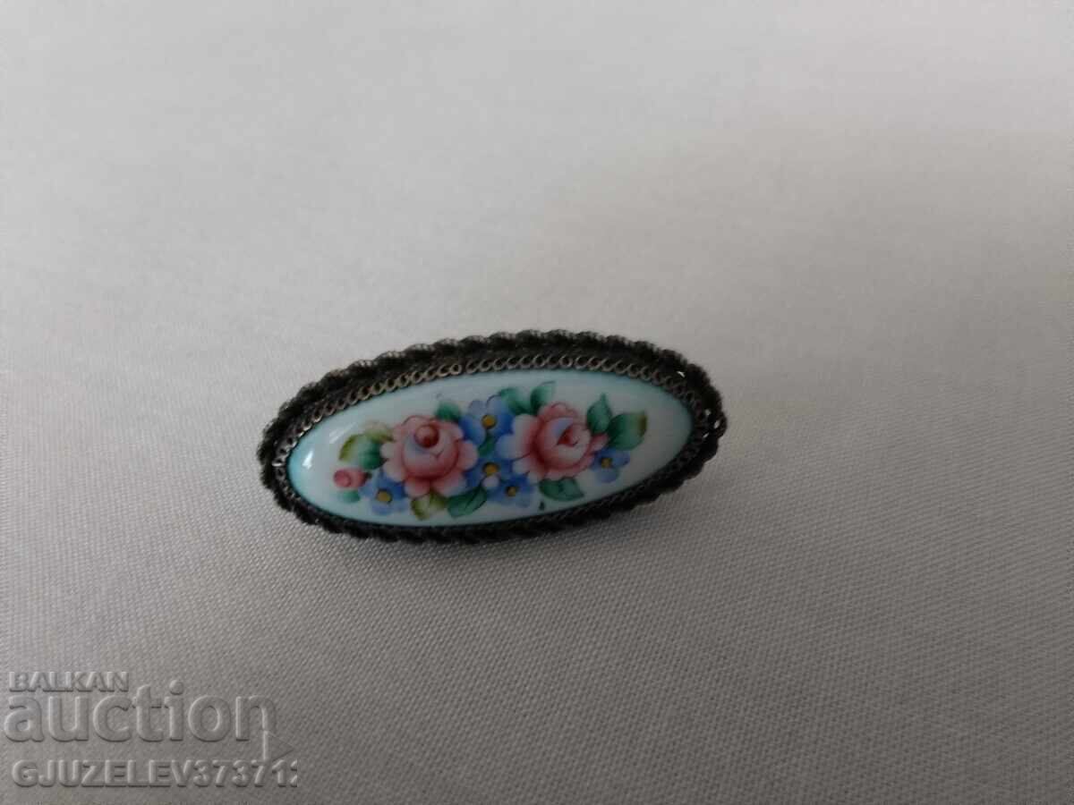 Delivery of Wonderful antique collectible Russian porcelain brooch