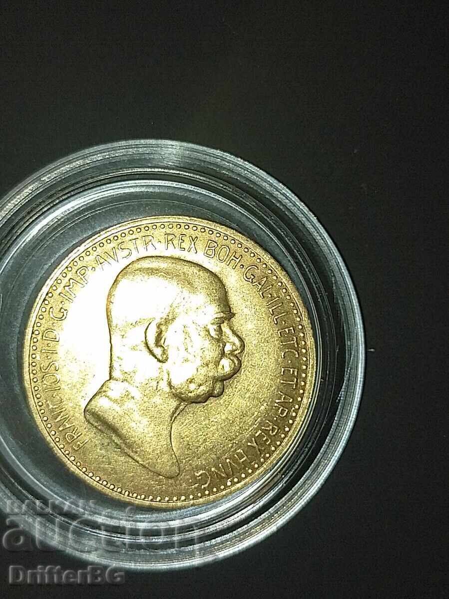 10 coroane Austria, 1909 cu preț € 700.00 | 1369.08 BGN