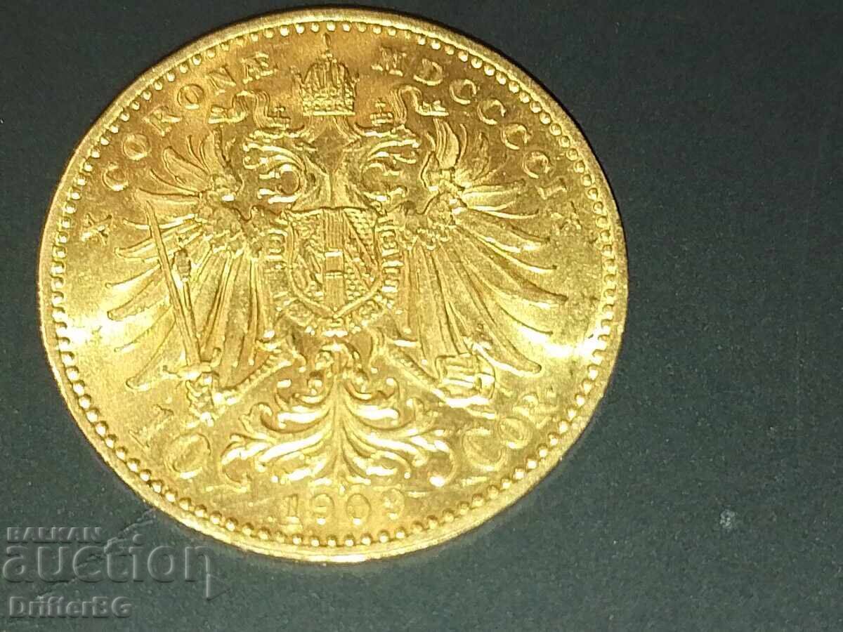 Livrarea 10 coroane Austria, 1909