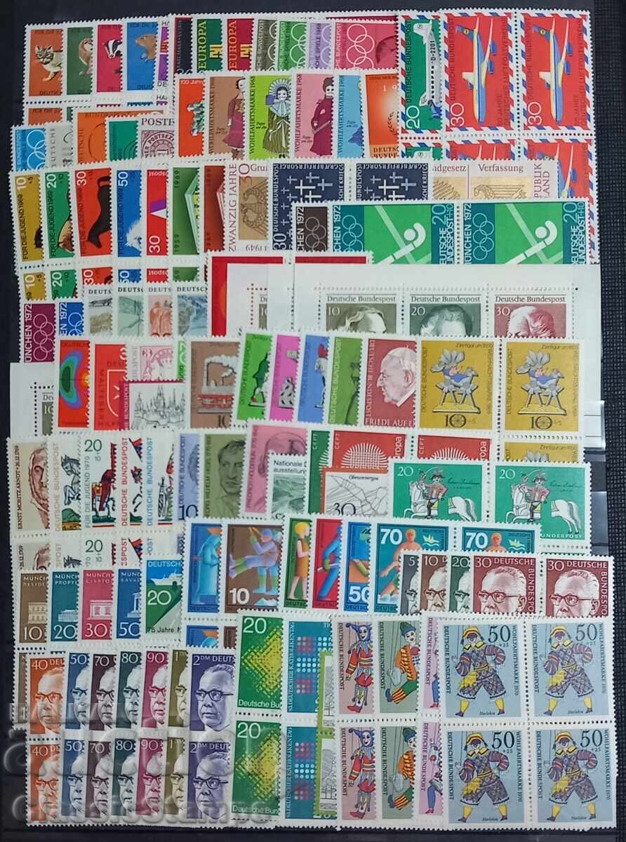 Καθαρές σειρές x4 Γερμανία 1960-70 Καθαρές σειρές x4 Γερμανία 1960-70