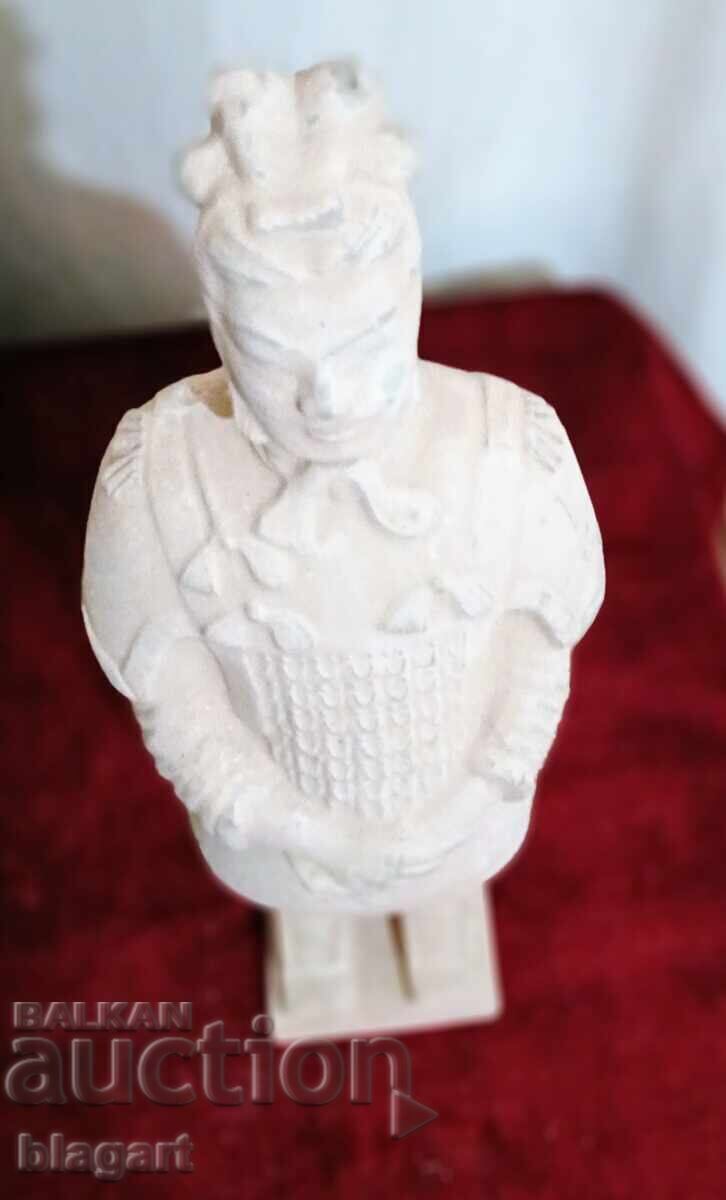 Δημοπρασία Samuraĭ, τερακότα πολεμιστής, φιγούρα Δημοπρασία Samuraĭ, τερακότα πολεμιστής, φιγούρα