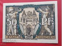 Banknote - Germany - Bavaria - Munich - 50 Pfennig 1918