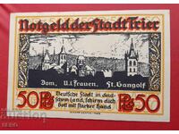 Банкнота-Германия-Рейланд-Пфалц-Трир-50 пфенига 1921