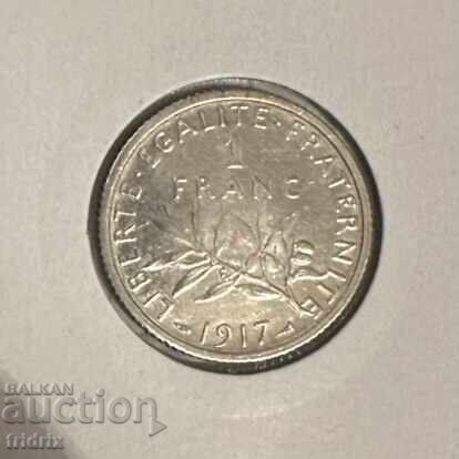 France 1 Franc Silver 1917 France 1 Franc Silver 1917