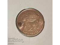 Sfânta Elena 2 penny / Saint Helena și Ascension 2 penny 1984