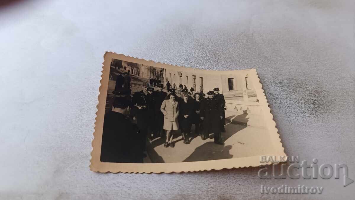 Photo Haskovo Officers men and women on a walk 1943