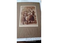 Fotografie Trei fete tinere Plovdiv 1920 Carton