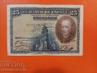SPANIA SPAIN 25 Pesetas emisiune 1928