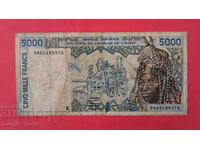 5000 West African CFA Francs Senegal