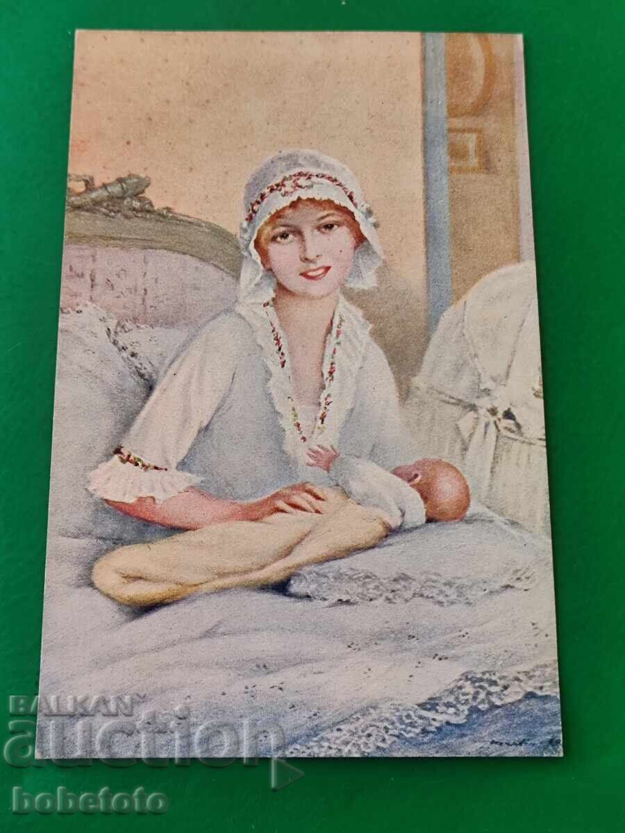 Carte poștală colorată veche