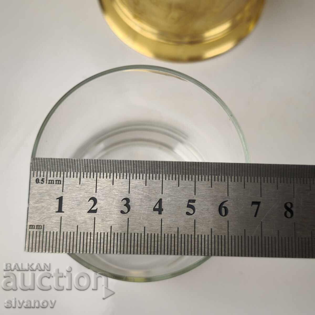 Σετ από 6 σουβέρ με ποτήρια σερβίτσιο ΕΣΣΔ #6129 - 6