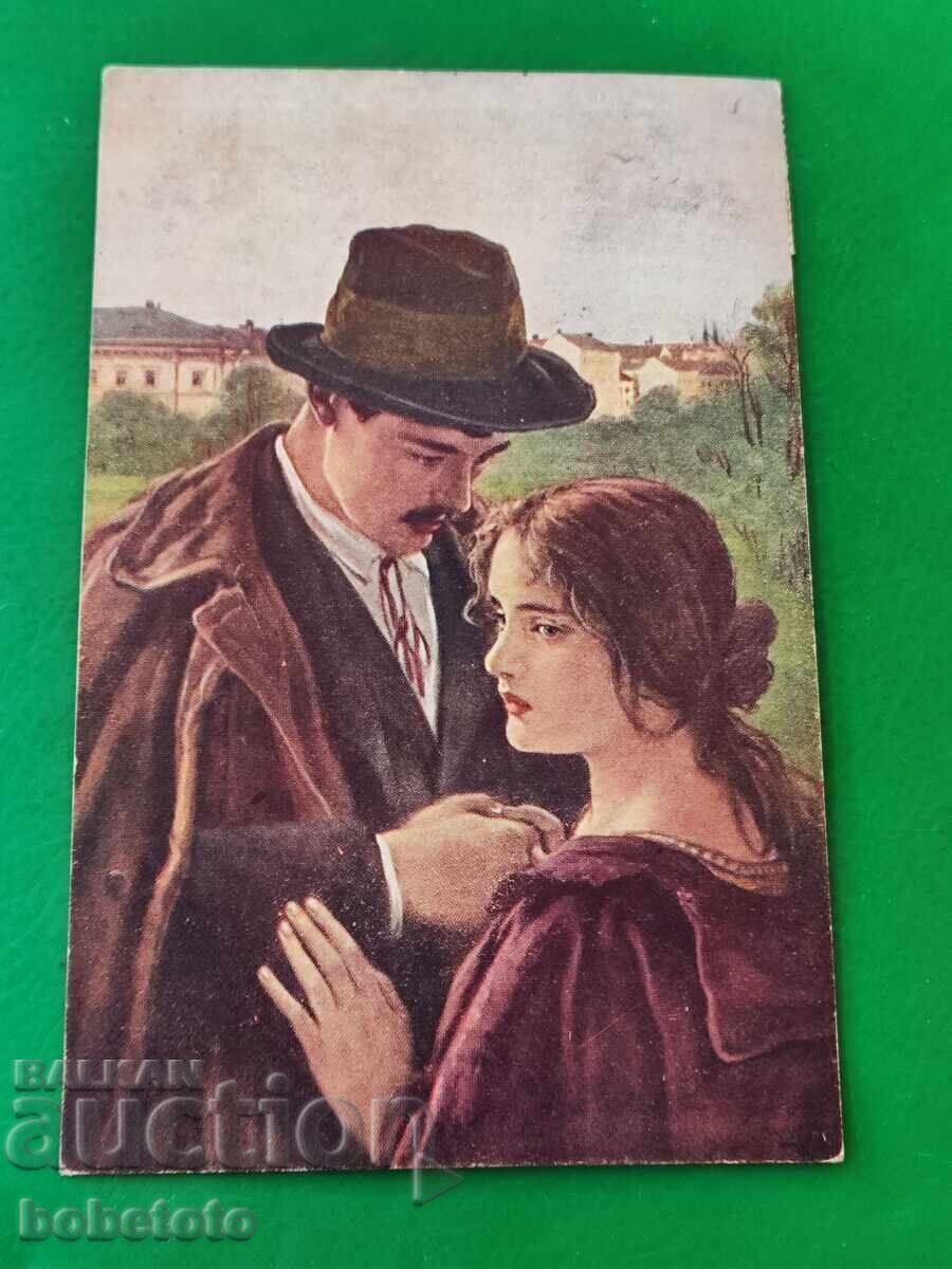 Carte poștală colorată veche