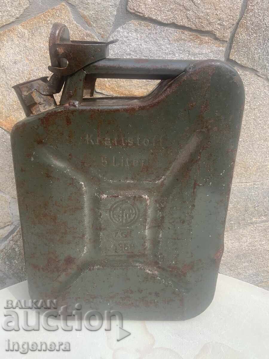 ΜΕΤΑΛΛΙΚΟ ΣΩΛΗΝΑ ΜΙΚΡΟ 5 ΛΙΤΡΑ - ΓΕΡΜΑΝΙΑ - WW 2 - ΣΗΜΑΝΣΕΙΣ