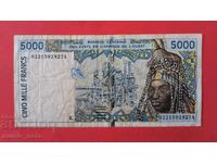 5000 West African CFA Francs Senegal