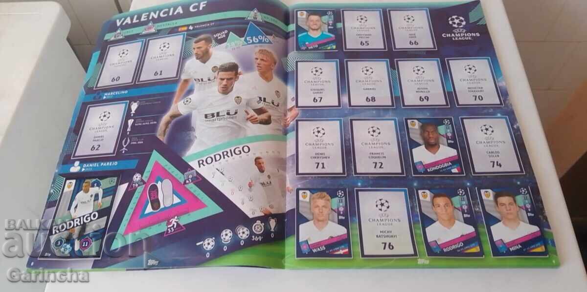 Δημοπρασία Άλμπουμ Panini Panini - Champions League 18/19