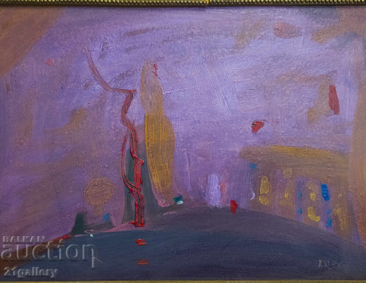 Auction  Contemporary painting Abstract composition