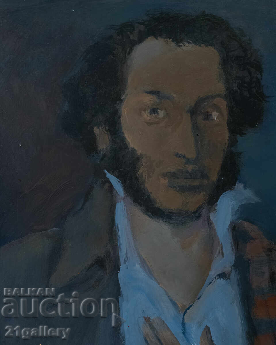 Ελαιογραφία πορτρέτο του Αλεξάντερ Πούσκιν με τιμή 350.00 BGN | € 178.95