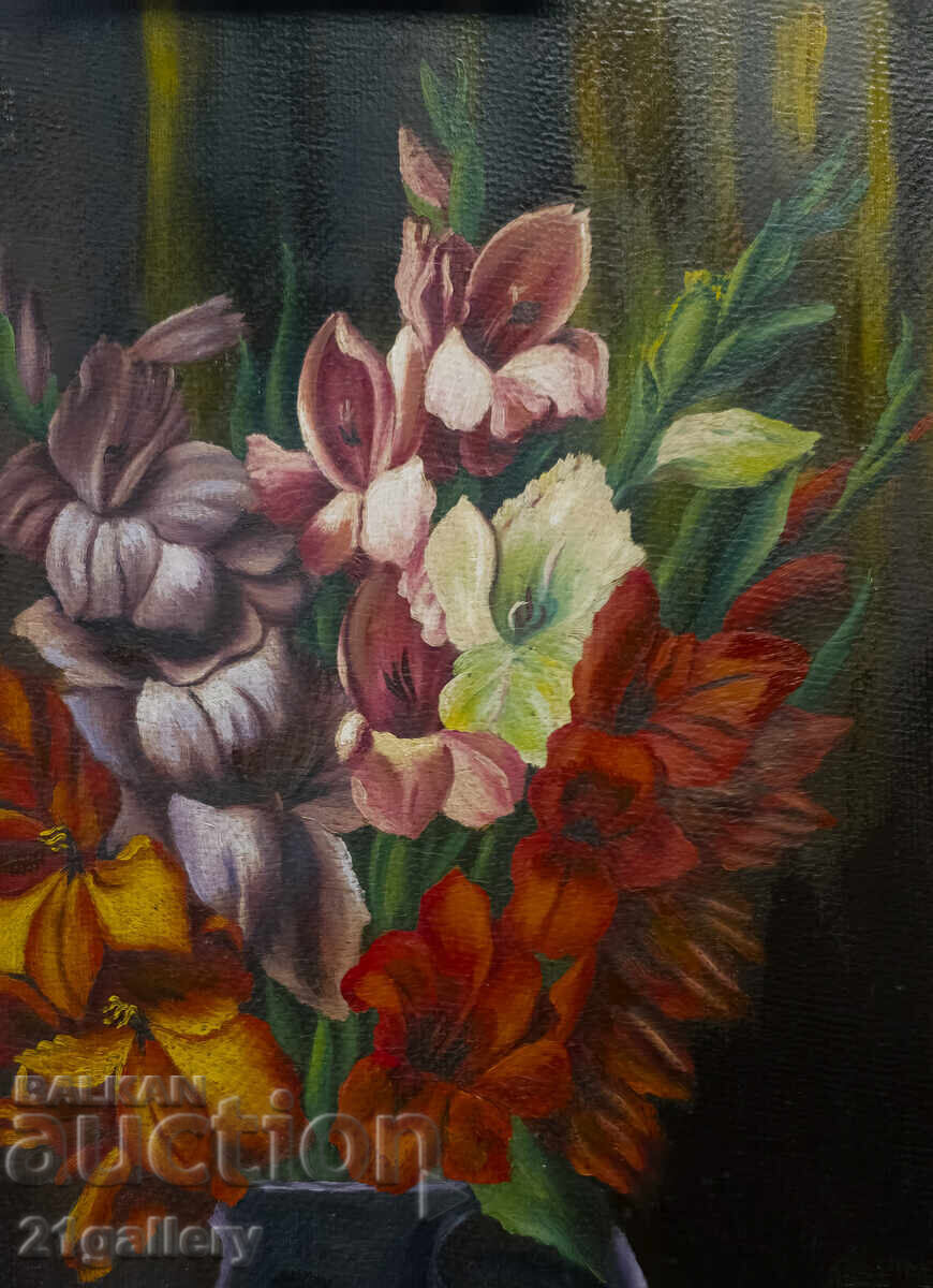 Licitație Ivan Kostov, uleiuri, natură statică 1946