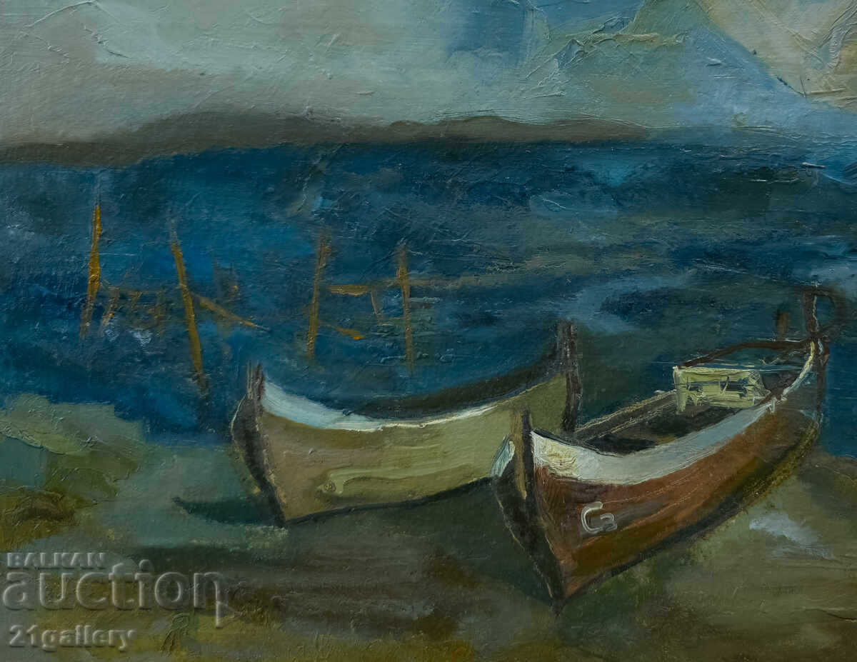 Δημοπρασία Θαλασσινό τοπίο, ελαιογραφία, 1983