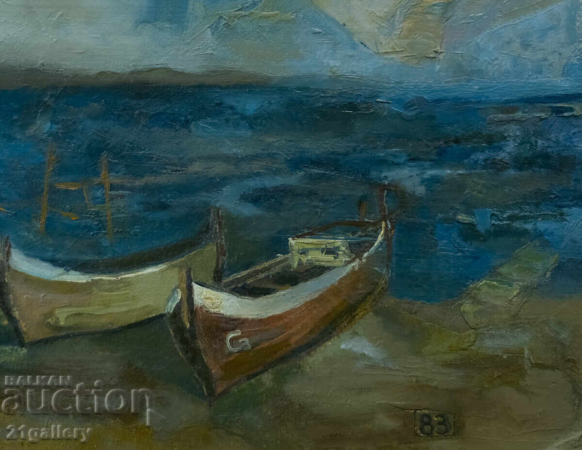 Παράδοση Θαλασσινό τοπίο, ελαιογραφία, 1983