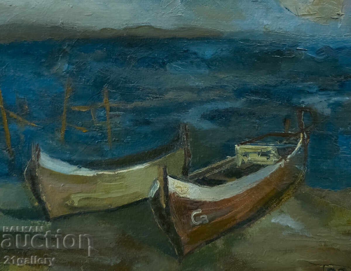 Θαλασσινό τοπίο, ελαιογραφία, 1983 - 5