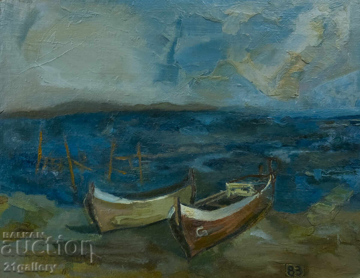 Θαλασσινό τοπίο, ελαιογραφία, 1983 - 7