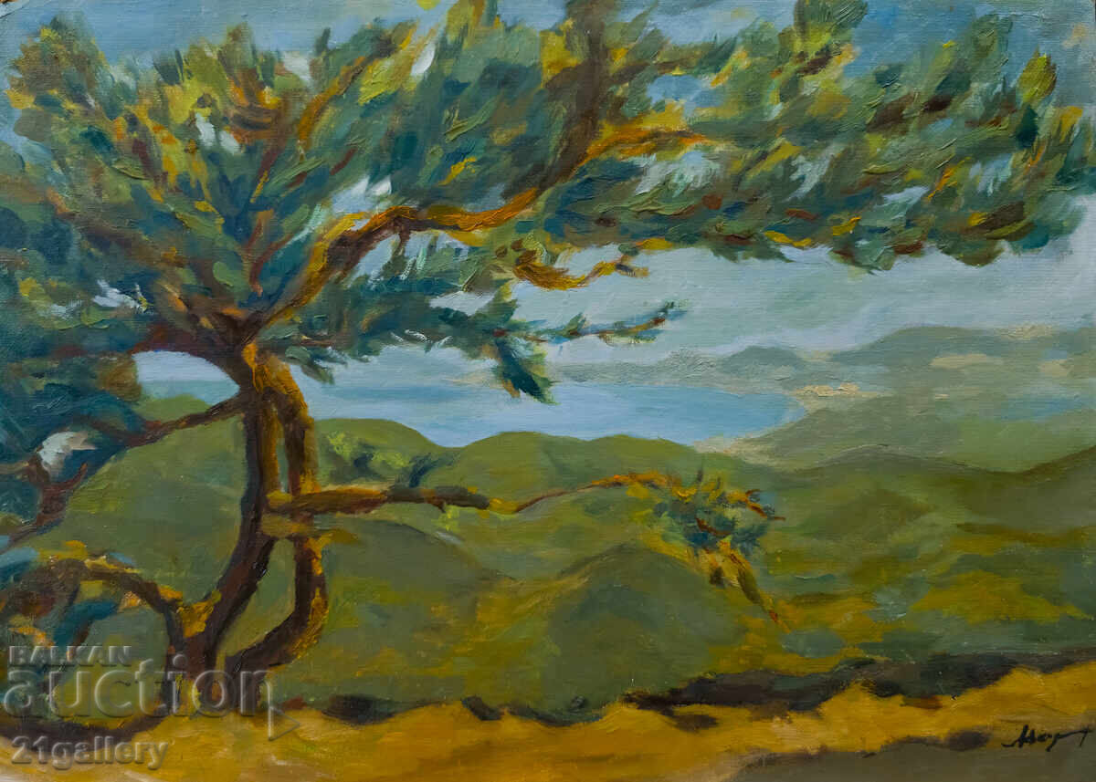 Пейзаж маслени бои