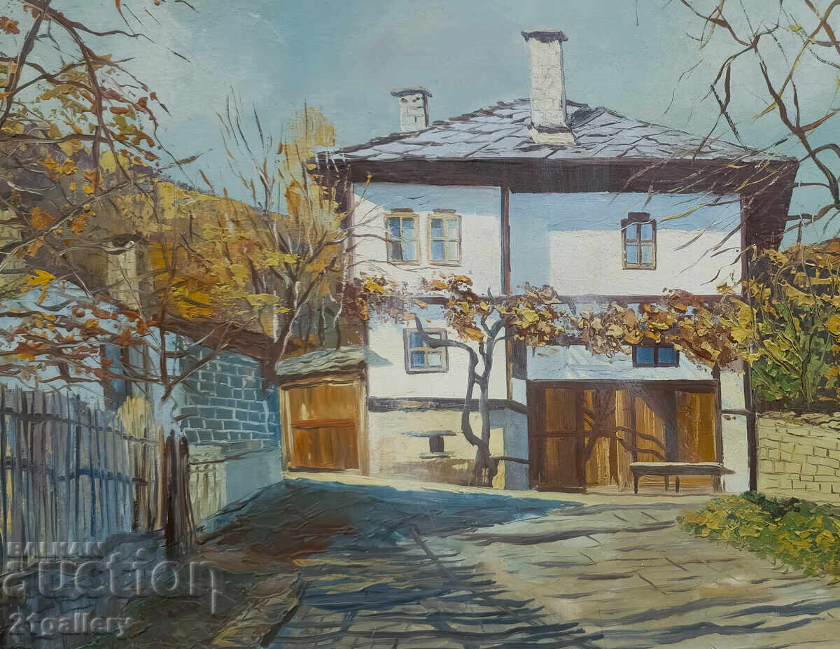 Delivery of Landscape with houses / oil paints 1990 Delivery of Landscape with houses / oil paints 1990