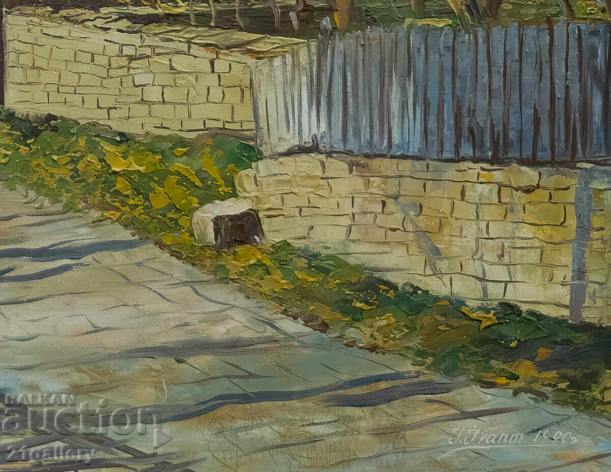 Landscape with houses / oil paints 1990 - 6 Landscape with houses / oil paints 1990 - 6