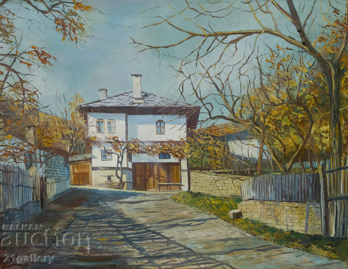 Landscape with houses / oil paints 1990 Landscape with houses / oil paints 1990