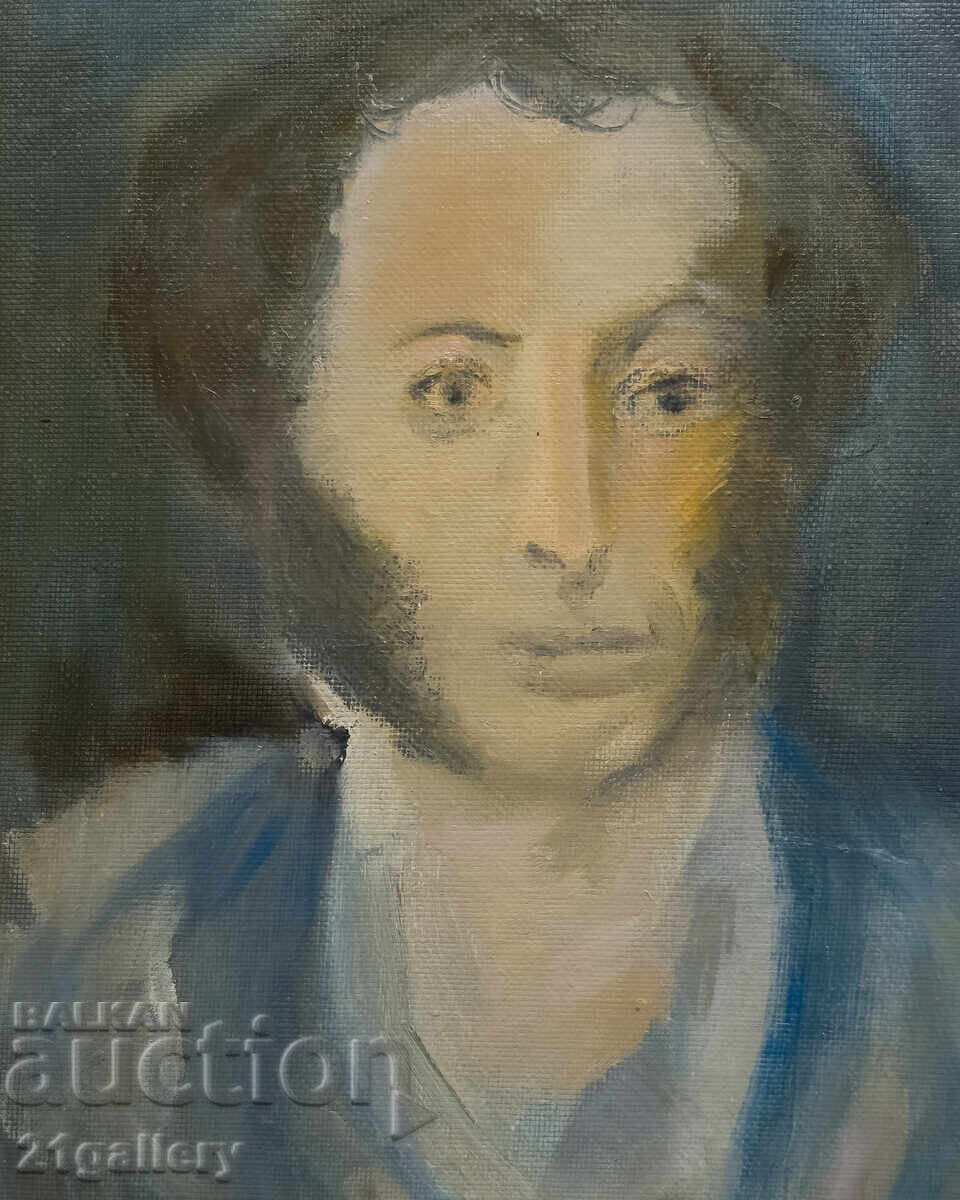 Delivery of Contemporary Oil Painting Portrait of Alexander Pushkin