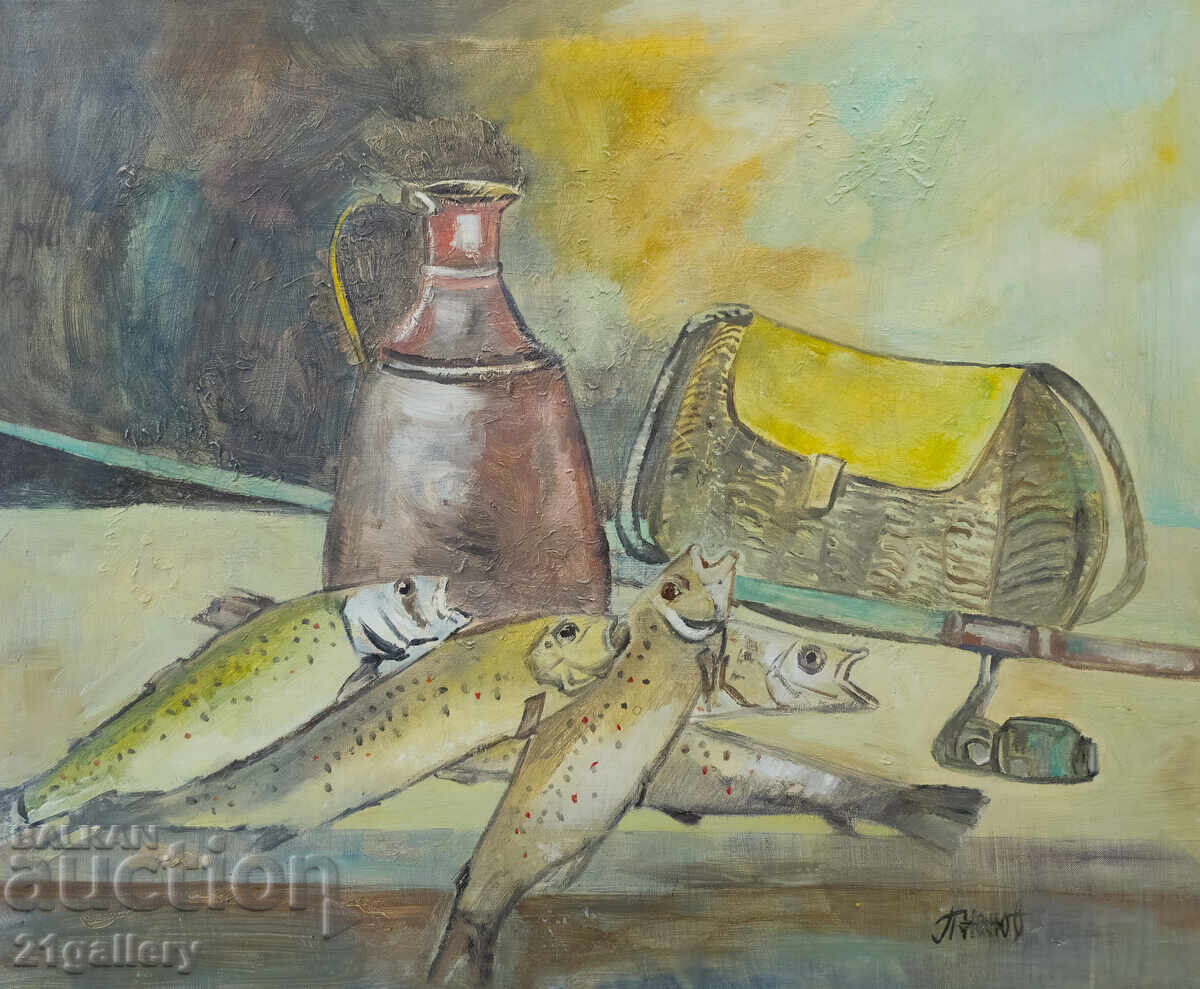 Peter Nenov (1951-) still life, oil paints