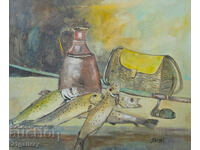 Peter Nenov (1951-) still life, oil paints