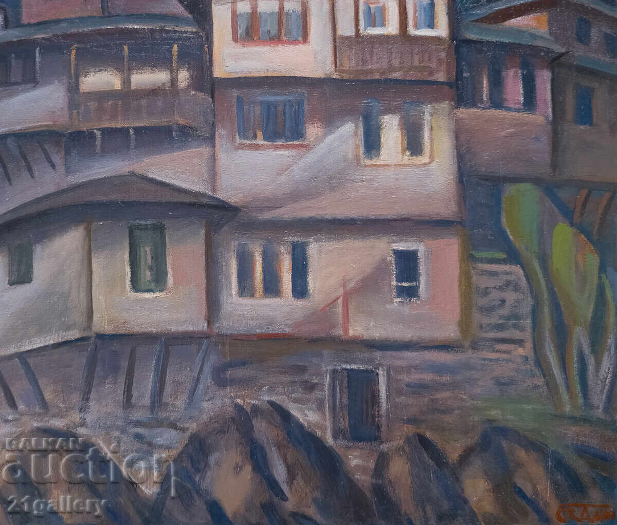 Аукцион Проф. Стоян Домусчиев (1935-2021) Пейзаж / маслени бои