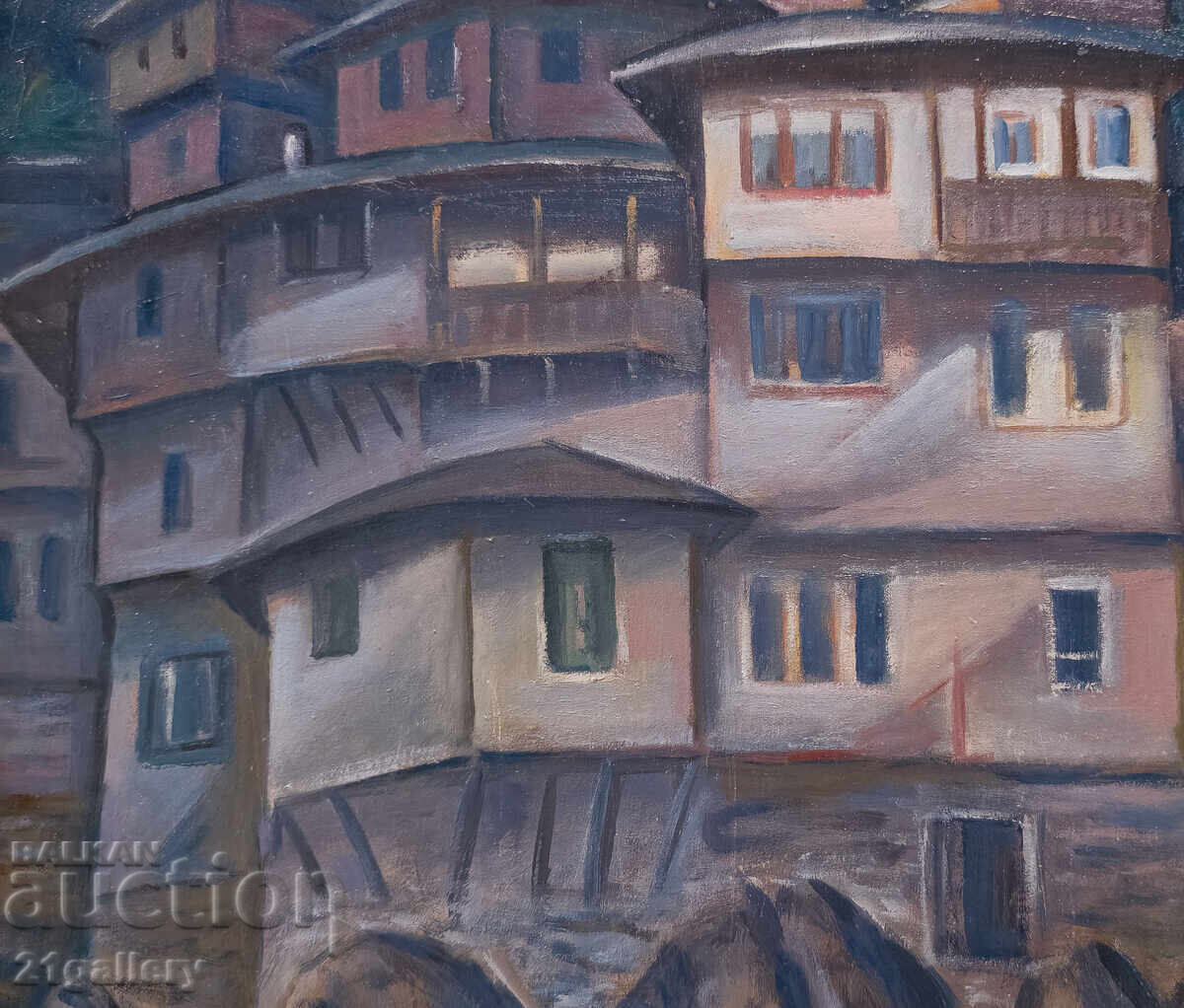 Проф. Стоян Домусчиев (1935-2021) Пейзаж / маслени бои - 5