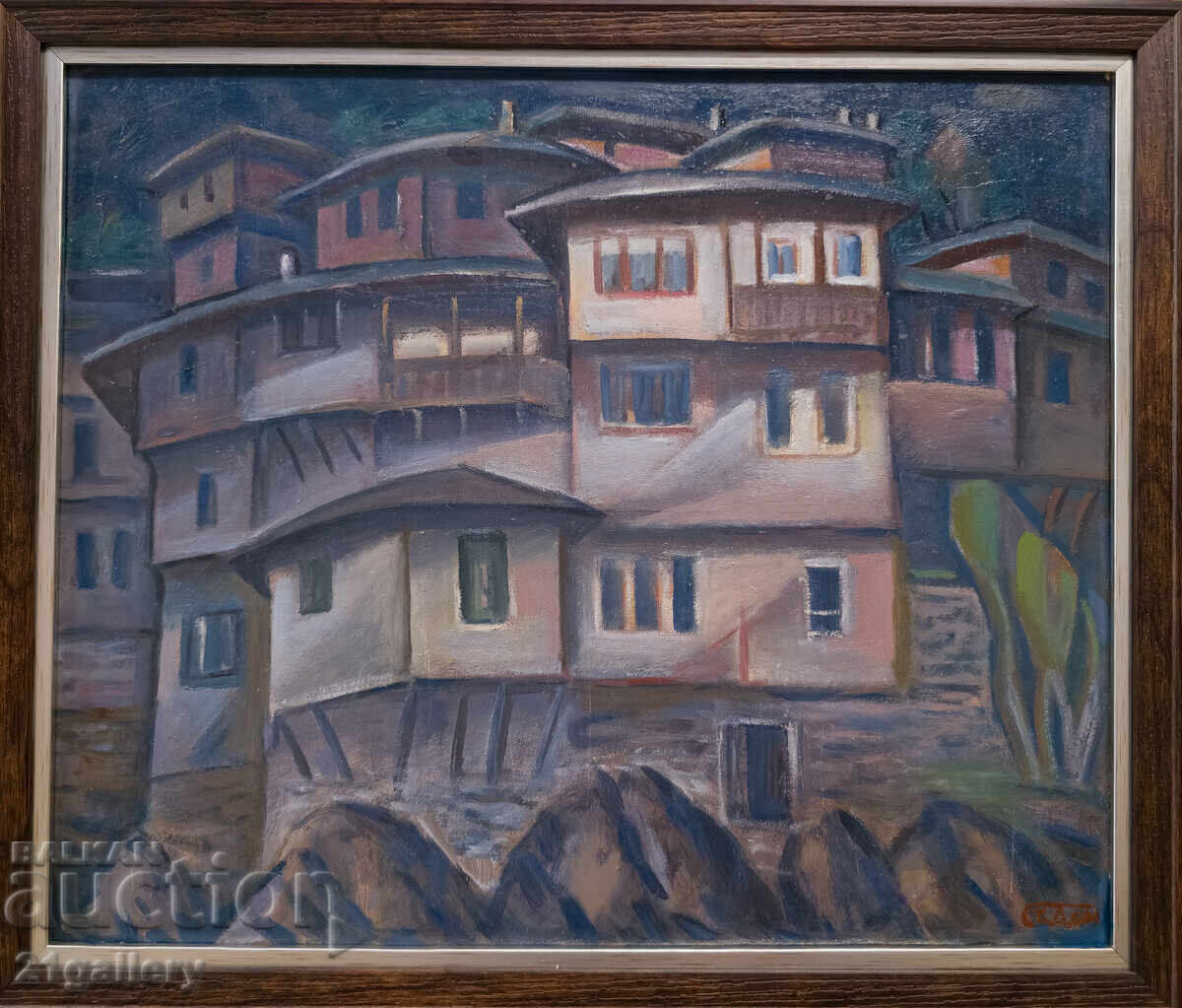 Проф. Стоян Домусчиев (1935-2021) Пейзаж / маслени бои - 6