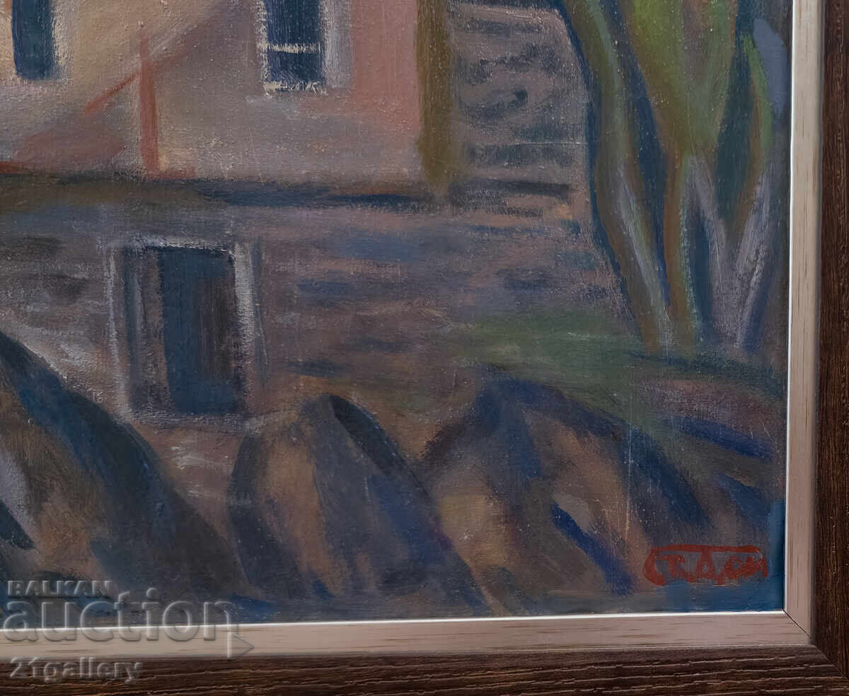 Проф. Стоян Домусчиев (1935-2021) Пейзаж / маслени бои - 7