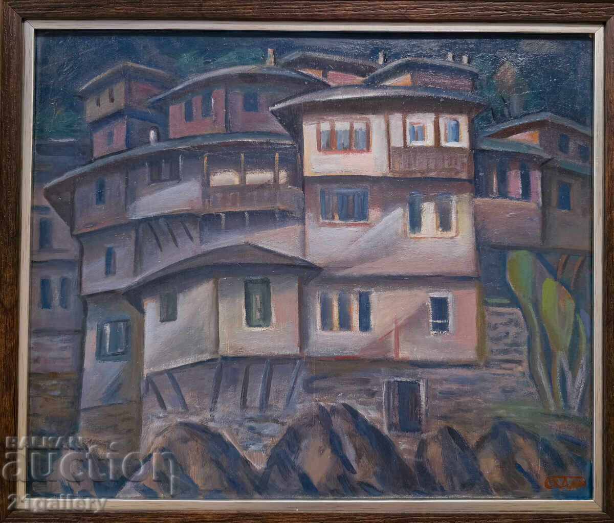 Проф. Стоян Домусчиев (1935-2021) Пейзаж / маслени бои