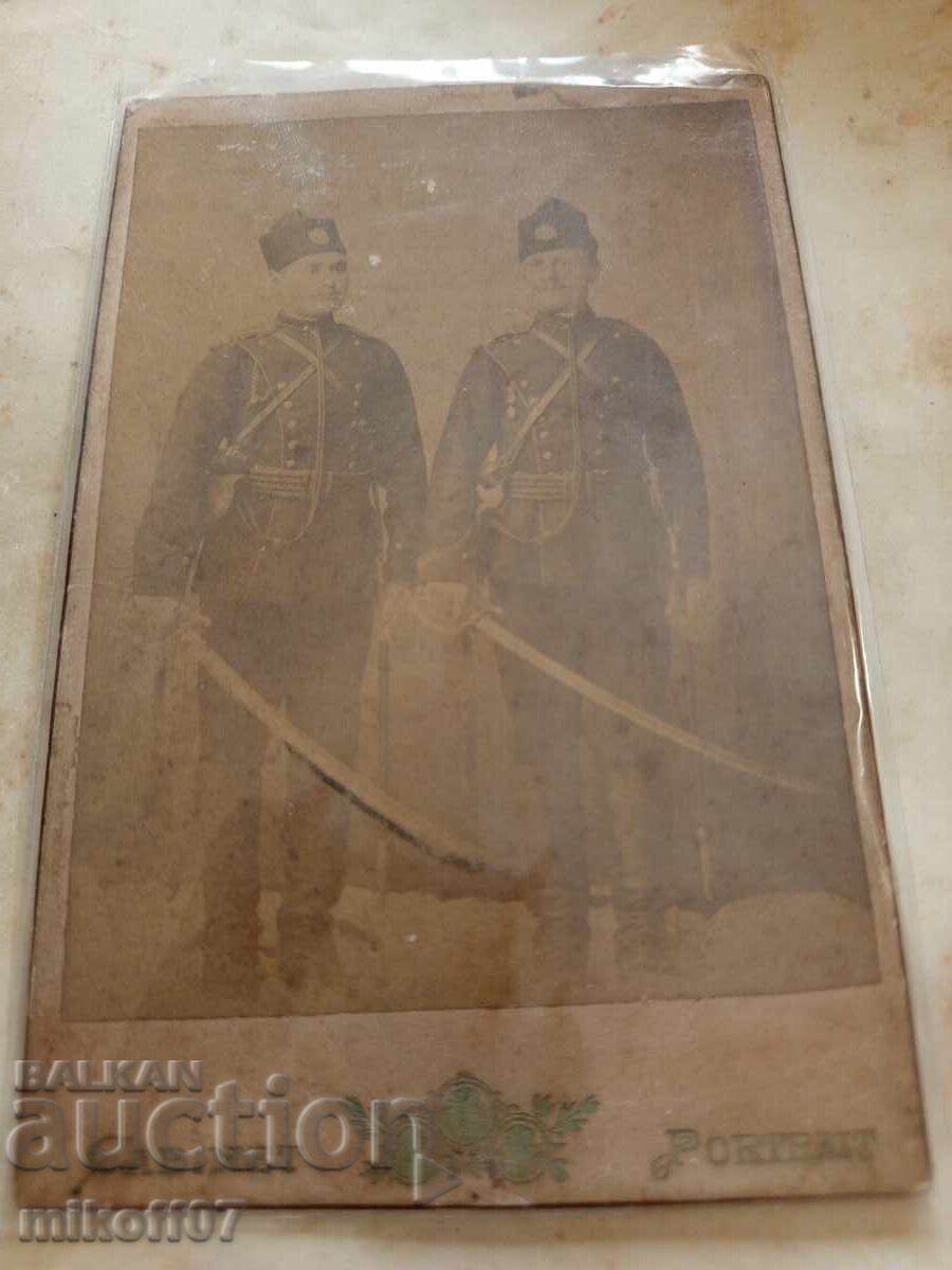Photograph of a cardboard print of Krapchanski and Gezedjiyski, Vratsa