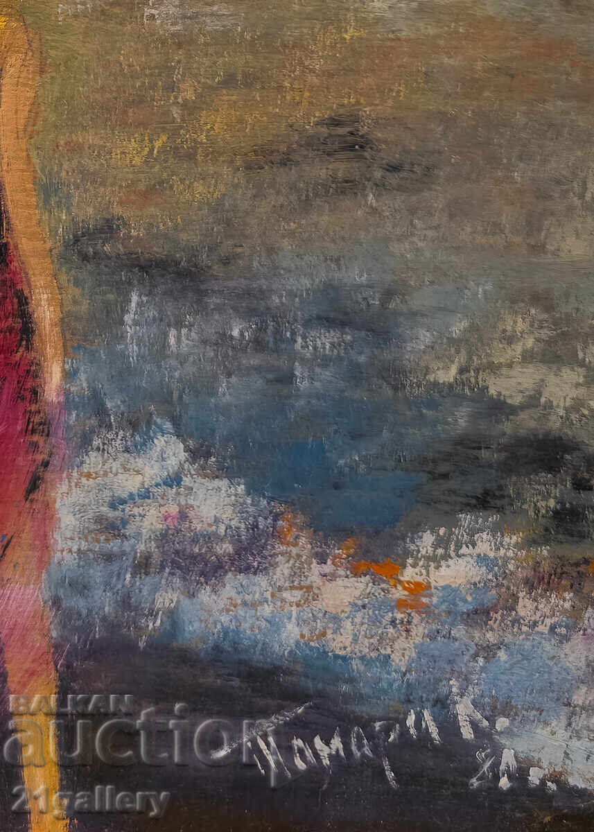 Аукцион Тамара Коларова, маслени бои, подписана 1981г.