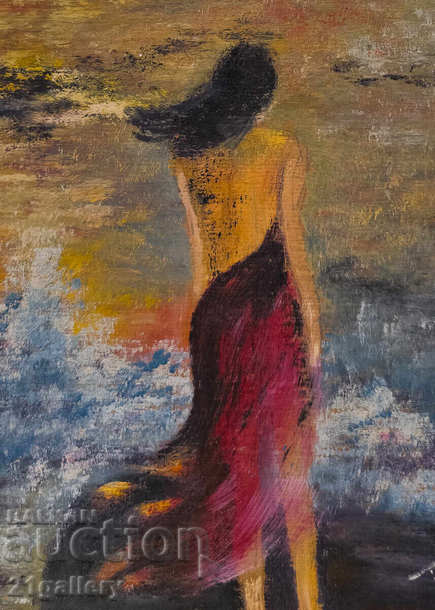 Тамара Коларова, маслени бои, подписана 1981г. - 5