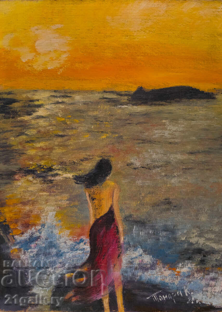 Тамара Коларова, маслени бои, подписана 1981г. - 7