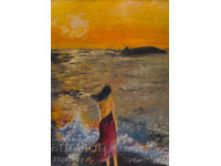 Tamara Kolarova, uleiuri pe pânză, semnată 1981