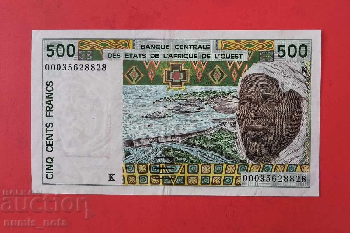 500 Francs 2000 West African States Senegal