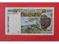 500 Francs 2000 West African States Senegal