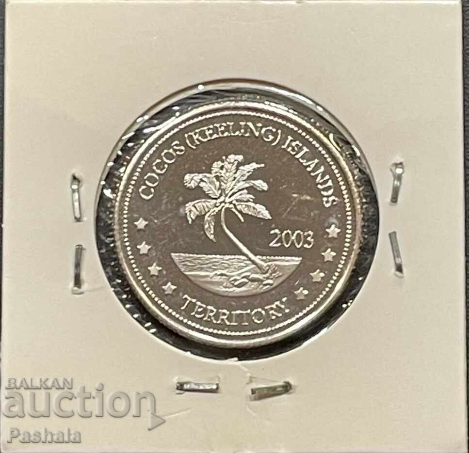 Νήσοι Κόκος 10 ΔΟΛΑΡΙΑ 2003 Σπάνιο με τιμή 95.00 BGN | € 48.57