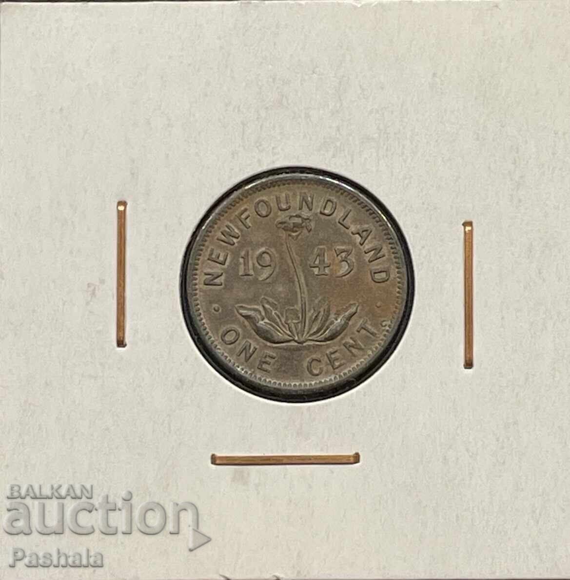 Νιουφάουντλαντ 1 σεντ 1943