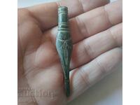 Parts for flintlock pistol. Ramrod tip made of bronze